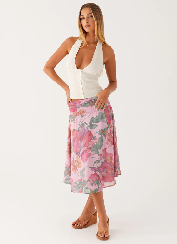 Devoted Halterneck Top - Ivory | Peppermayo (Global)