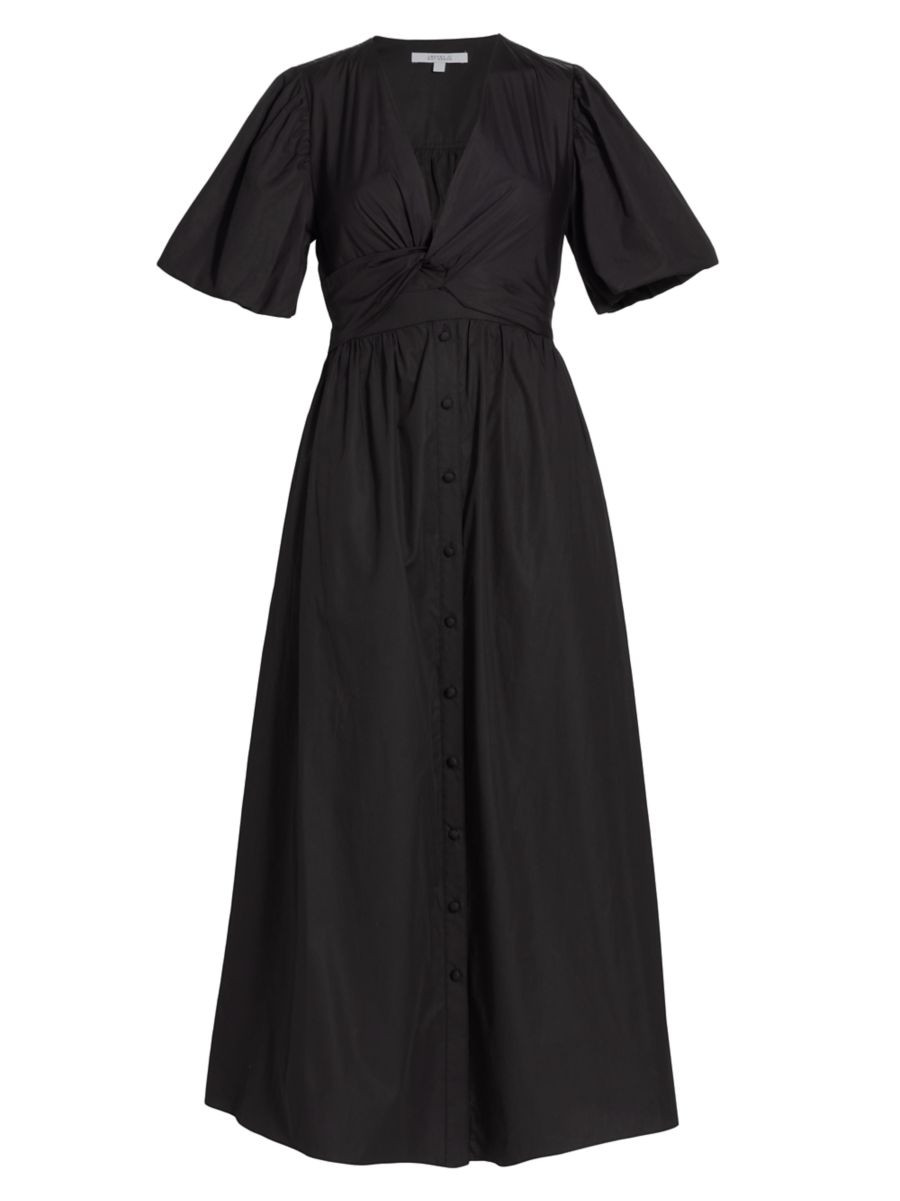 Maya Cotton Twist-Front Maxi Dress | Saks Fifth Avenue