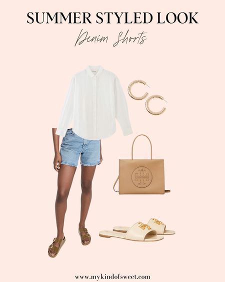 I love the look of a classic white button up and denim shorts. This one from Everlane pairs perfectly with the shorts from Shopbop. 

#LTKStyleTip #LTKSeasonal