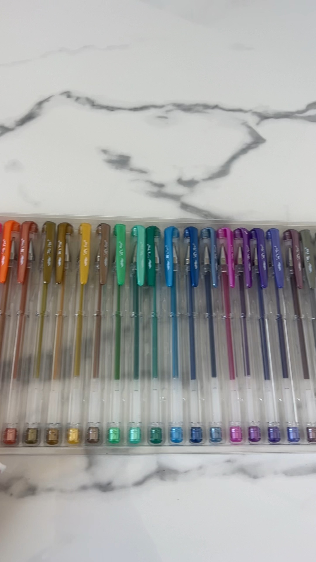 Ah love love love this pack of 25 gel pens!!! Such nostalgia! And the colors are so pretty and the pens are so milky! Such a steal for the price and you can put some in your car, bag, office, home etc! #home #office 

#LTKVideo #LTKfindsunder50 #LTKkids