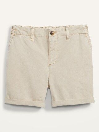 High-Waisted OGC Chino Shorts for Women -- 5-inch inseam | Old Navy (US)