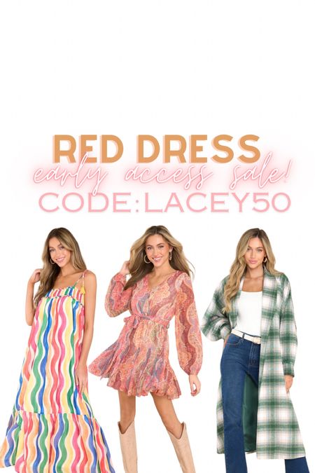 Red dress sale and I just went crazy on it! We got early access, use code LACEY50 for an additional 50% off sale items!

#LTKsalealert #LTKSpringSale #LTKMostLoved
