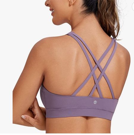 Lululemon dupe workout bra by CRZ yoga. Actually prefer this over the Lulu. Softer,l and less expensive with better quality! 

Purple sports bra. Workout. Gym. Fitness. Fit  

#LTKCyberweek #LTKHoliday #LTKunder50