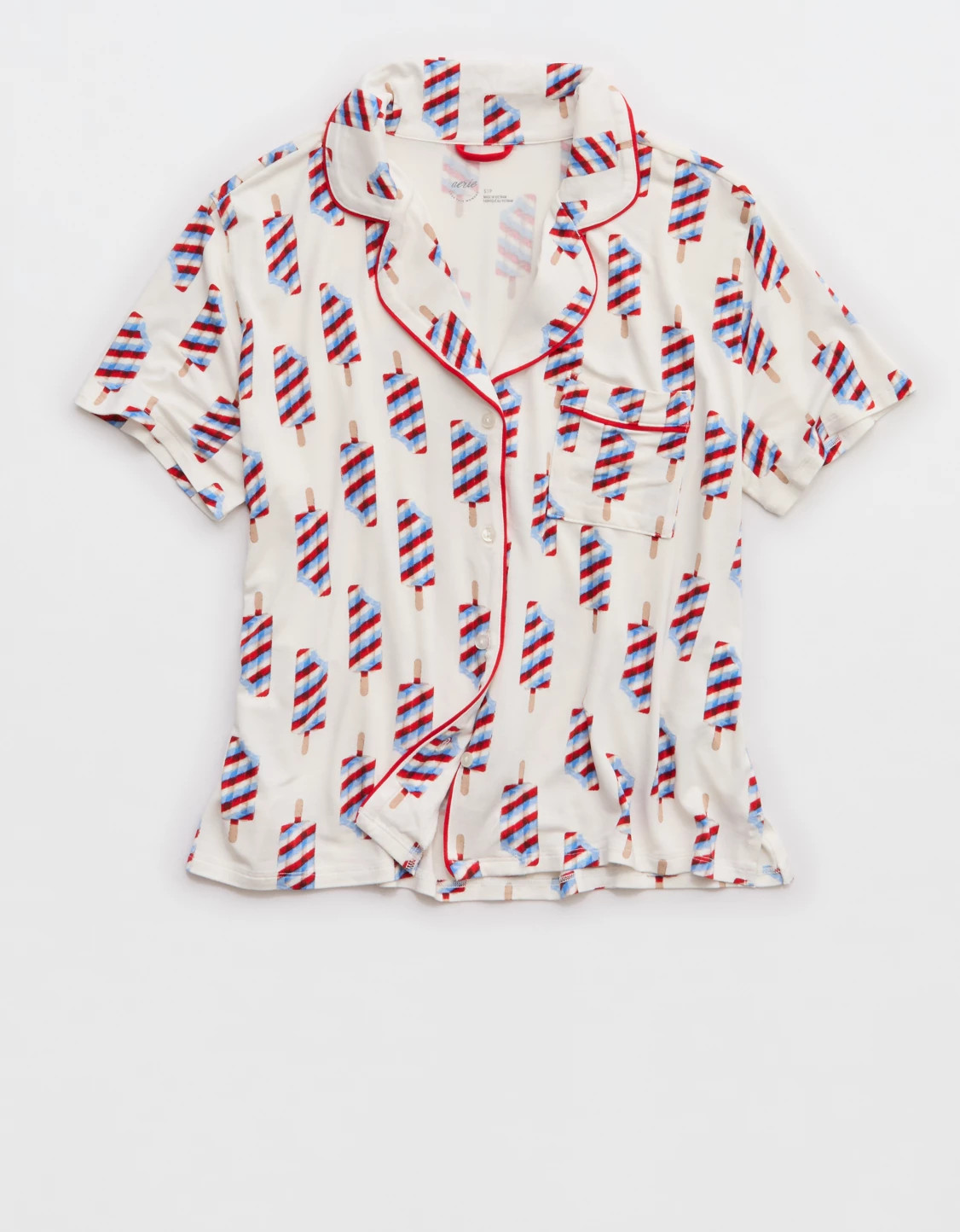 Aerie Real Soft® Short Sleeve Pajama Shirt | Aerie