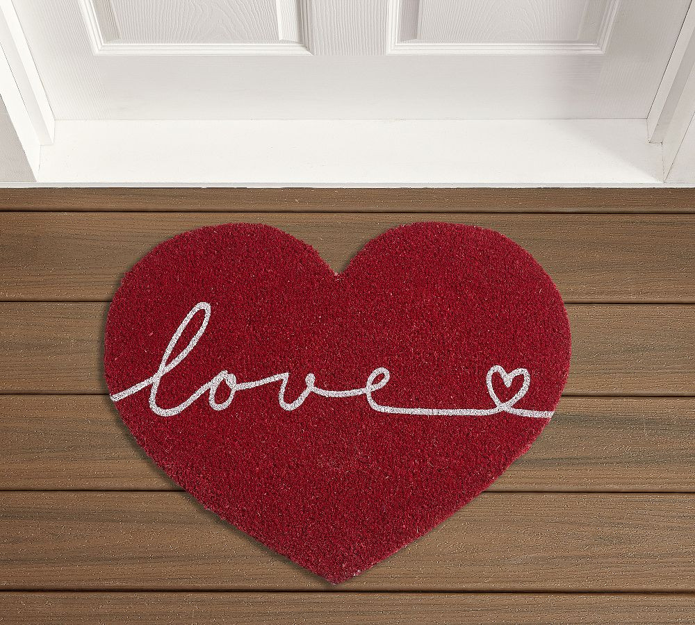 Love Script Figural Doormat | Pottery Barn (US)