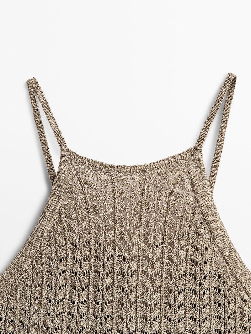 Strappy crochet top | Massimo Dutti (US)
