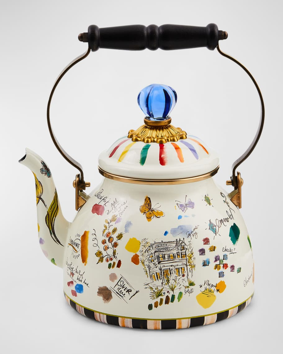 MacKenzie-Childs Sketchbook 2 Quart Tea Kettle | Neiman Marcus