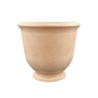 18 in. W x 16.2 H Corsica Terra Resin Urn Planter 2-Pack | The Home Depot