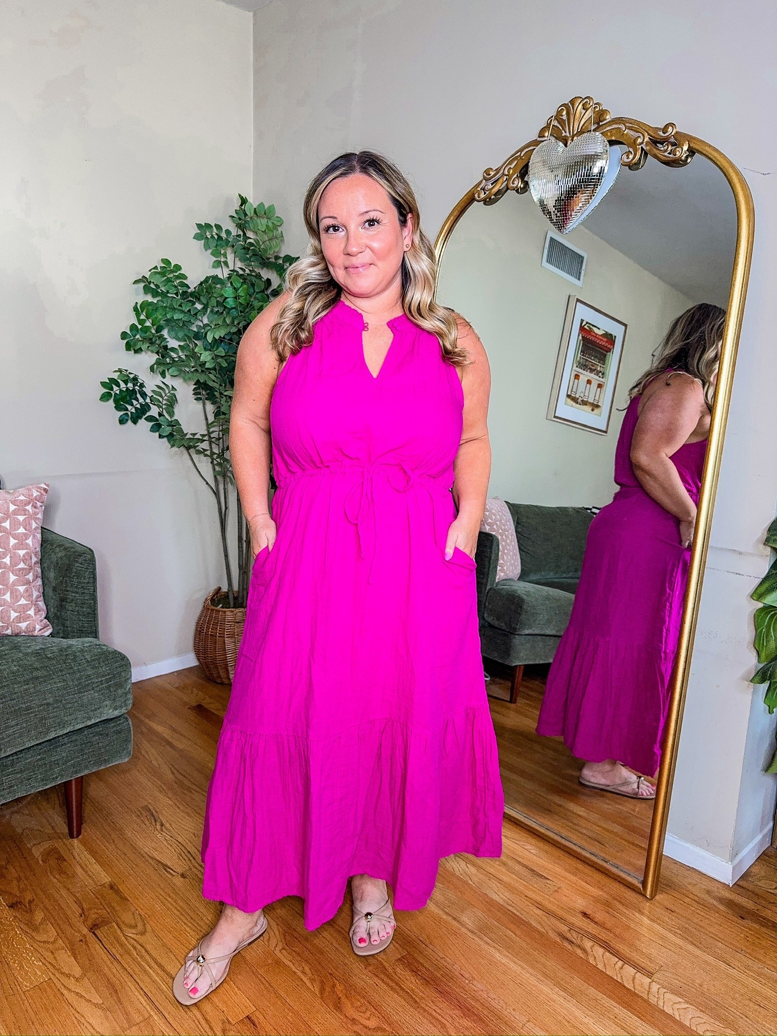 This hot pink dress from Walmart is a perfect summer staple! Wearing a size LARGE 

Resort wear, vacation dress, vacation style, summer style, summer dress, midsize fashion, Walmart finds, travel style, midsize fashion, petite fashion, summer outfits 



#LTKSeasonal #LTKStyleTip #LTKFindsUnder50
