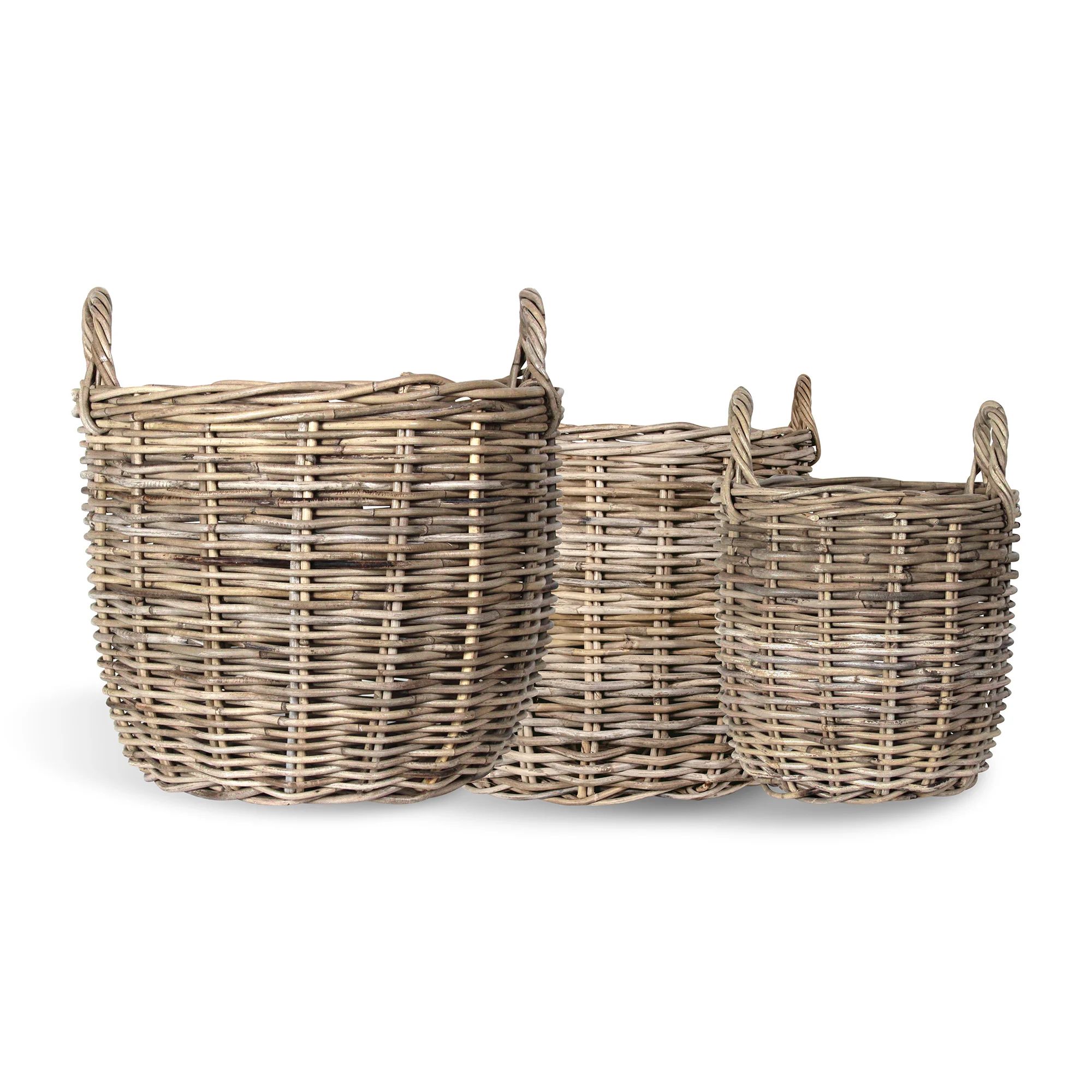 Morgan Rattan Basket (Set of 3) | Wayfair North America