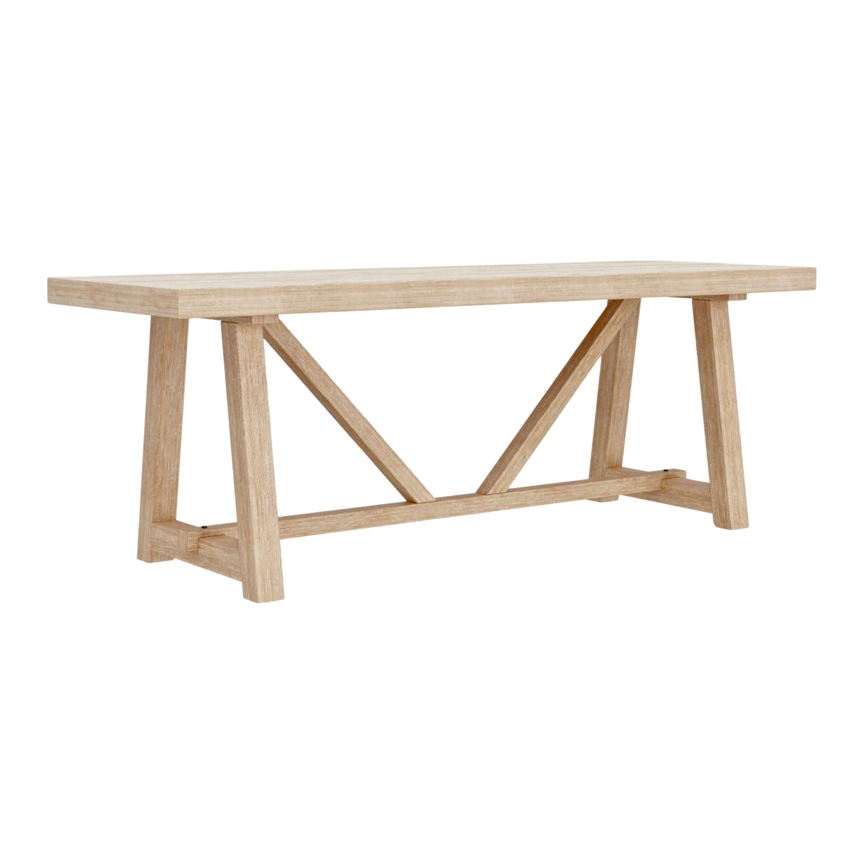 Bicknell Natural Wood Trestle Dining Table | World Market