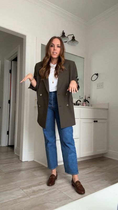 February 16th OOTD

Blazer fits pretty oversized so I would buy your true size.  I’m wearing a large and definitely could have worn a medium  

These loafers are my GO-TO. So comfy and timeless. Will last a long time!

#LTKstyletip #LTKshoecrush