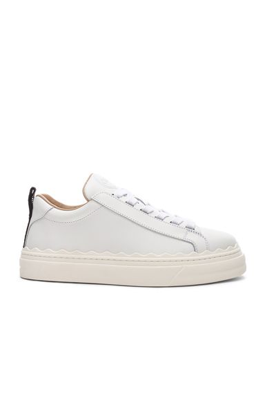 Chloe Lauren Low Top Sneakers in White - White. Size 39 (also in 37,38,40,41). | FWRD 