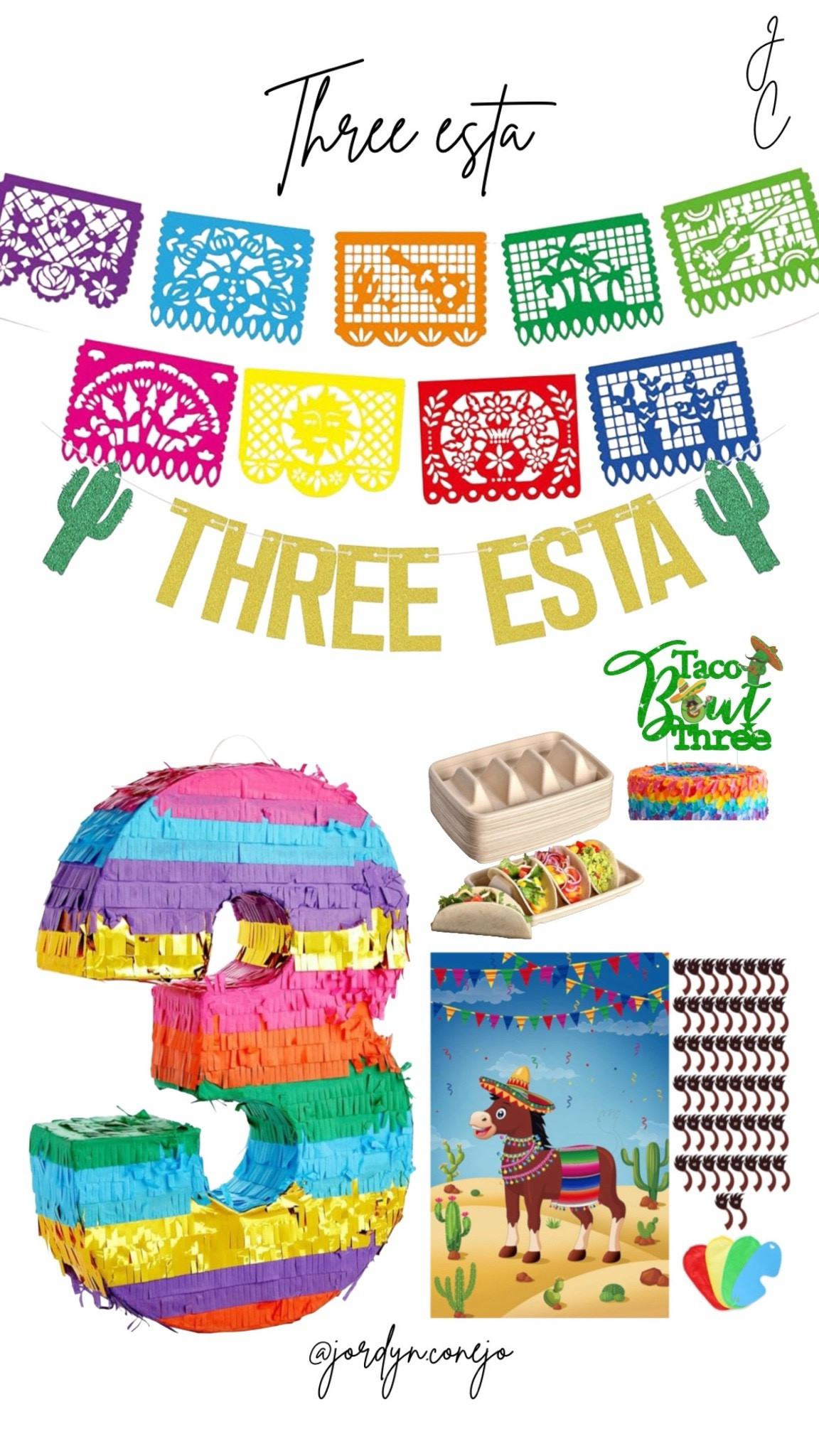 Third birthday party theme idea! THREE ESTA 

3rd birthday- toddler birthday- party theme- three years old- birthday theme- fiesta- birthday cake topper- pin the tail on the donkey- piñata- taco holders- party decor 

#LTKStyleTip #LTKKids #LTKParties