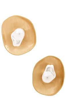 Cult Gaia Marzia Earring in Matte Brass from Revolve.com | Revolve Clothing (Global)