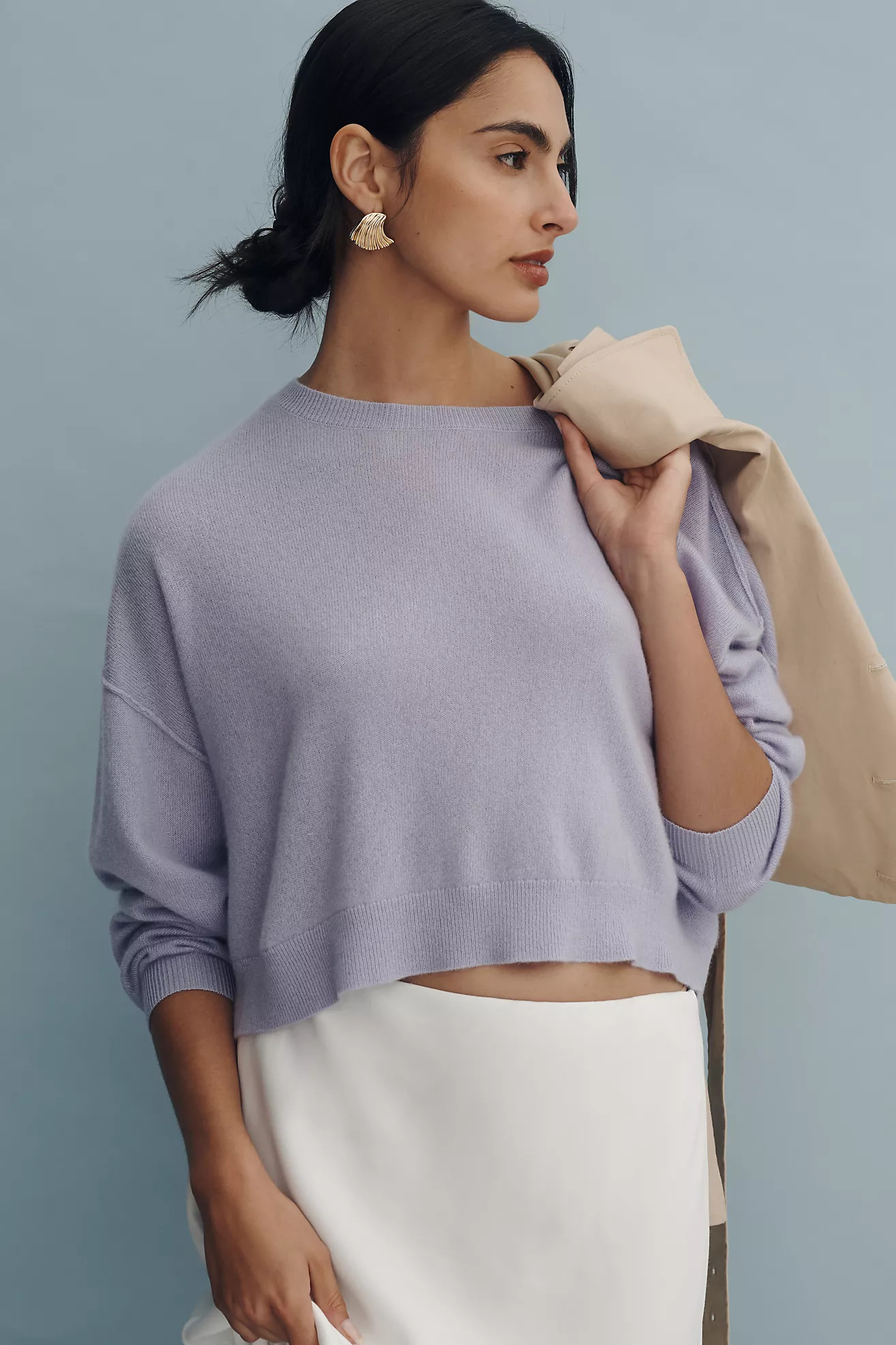 The Alani Cashmere Sweater by Pilcro: Cropped Crew-Neck Edition | Anthropologie (US)