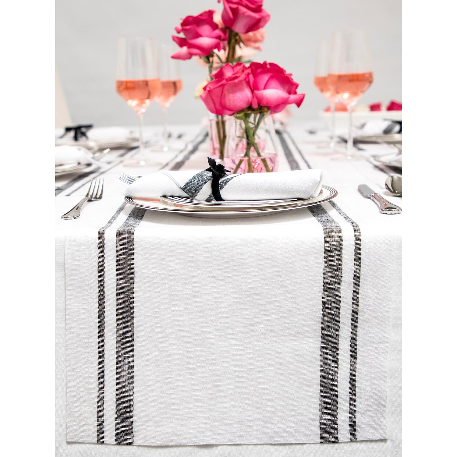 French Stripe Table Runner | Solino Home