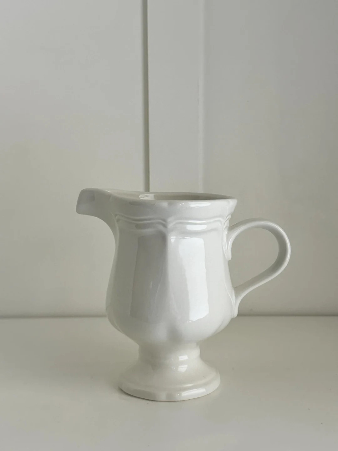 Mikasa French Countryside Footed Ironstone Creamer - Vintage Cottagecore Earthenware for Coffee L... | Etsy (US)