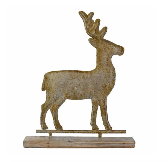 Reindeer Christmas Decorations Rustic Deer Christmas Decor | Etsy | Etsy (US)