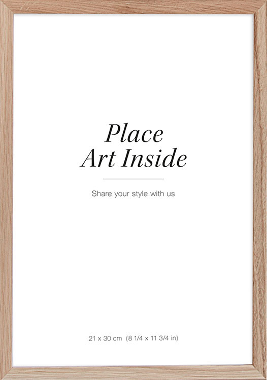 Oak picture frame, 21x30 plexi | Desenio