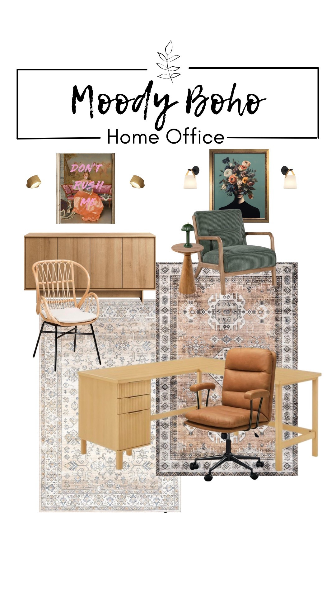 Mix and match styles for a boho, eclectic, mcm look that’s both warm and dramatic. 

#office #homeoffice #bohooffice #moodyoffice #eclecticoffice

#LTKSaleAlert #LTKStyleTip #LTKHome