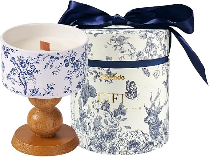 Ceramics Scented Candle, Home Decor Candles,Chinoiserie Ceramics Candles,5 Oz|Camellia Flavor,30 ... | Amazon (US)