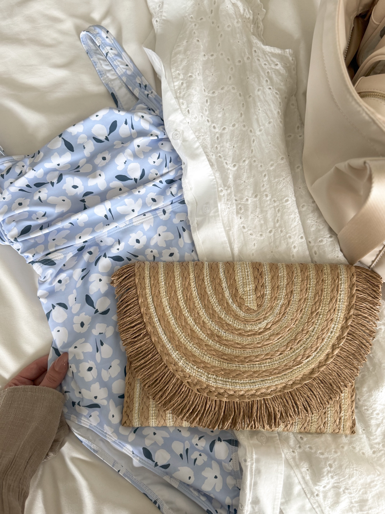 Packing for a beach trip featuring some of my favorite new swim, style, and travel favorites from @sheinofficial 💗

Use my code: SW24jones for an additional 15% off your purchase

✨Items featured✨
🌿Floral Two-Piece: 31336860
💙Blue Floral One-Piece: 30552730
🤍White Lace Cover-Up: 27692891
💗Scrunchies: 28880149
💅🏼French Mani: 17348429
🤍Travel Container Essentials Set: 16173675
✨Tan Top — 17446704
🌸Floral Romper — 12876575
🤎Straw Bag — 12536704

Search: M49QW on SHEIN to save on swim & travel finds.

#aclassyfashionista #SHEINPartner #sheinbikinigirls #SHEINbikini #sheinbeautyfinds #saveinstyle #SHEINswimwear #SHEIN  #loveshein #SHEINforAll @shein_us #packwithme  #everydaystyle #bagorganization #favoritefinds #packingsolutions #travelorganizer #travelessentials #handbaglover  #clearpouch #clearpouches #makeupbag #toiletriesbag #whatsinmybag #asmrsounds #asmrvids #asmrsatisfying #asmrsatisfyingsounds #beachtoteessentials #beachbag 