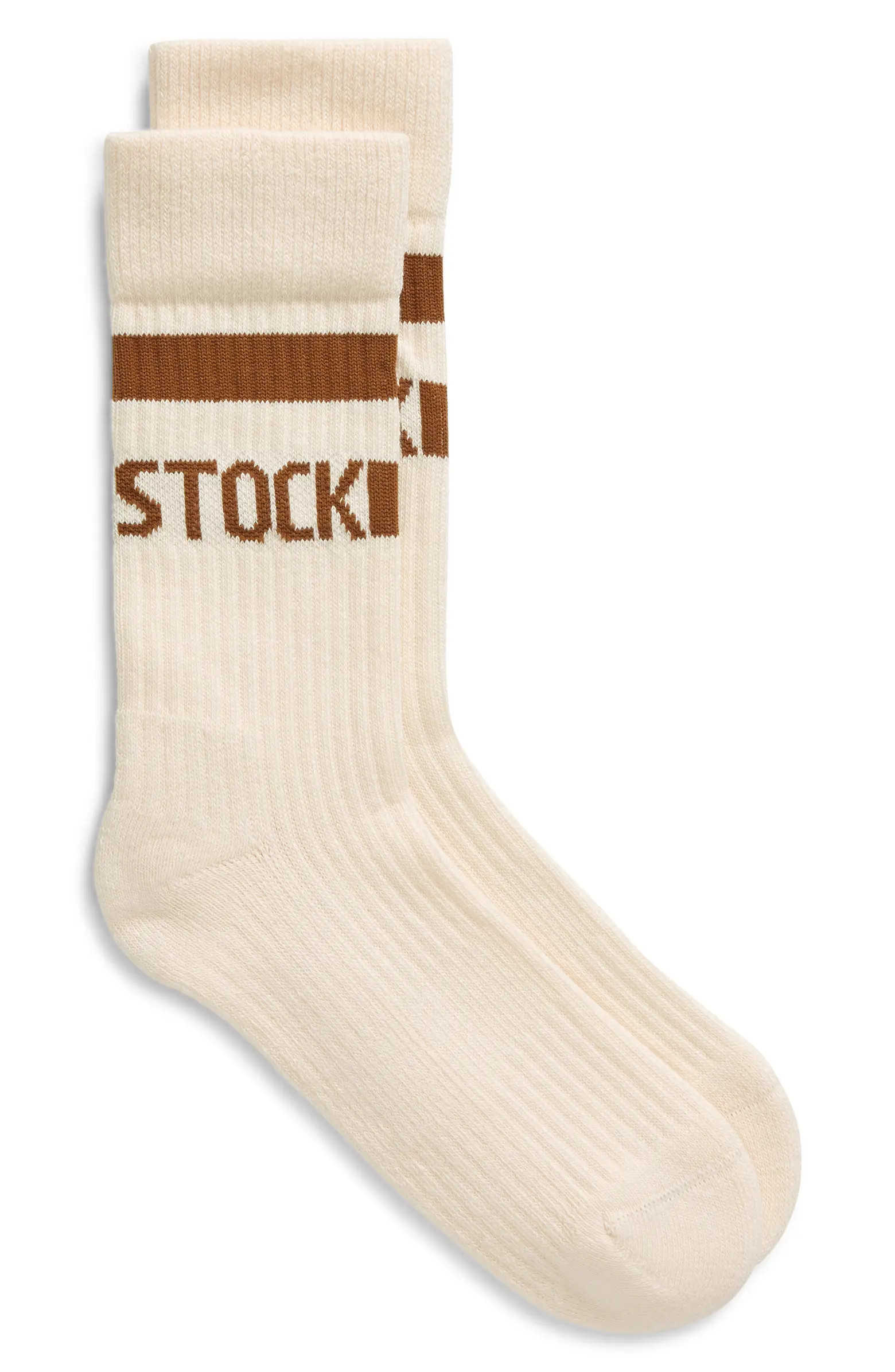 Stripe Logo Crew Socks | Nordstrom