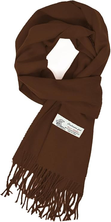 Glory Max Unisex Plain Solid Color Winter Scarf Cashmere Feel Soft Classic 72"x12" | Amazon (US)