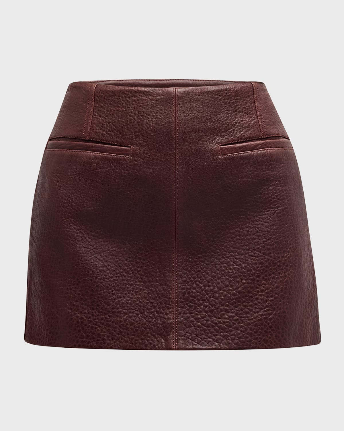Cowan Leather Mini Skirt | Neiman Marcus
