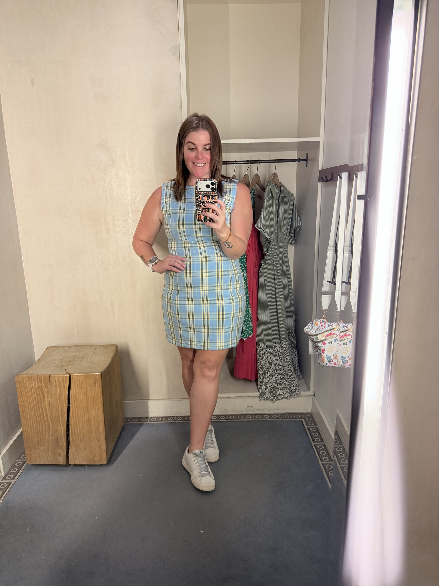 If you remember the 90’s, this dress is giving me Clueless vibes! The dress is stretchy and this color combo is perfect for spring and summer! The dress can take you from work to girls night and it comes in 3 color options! 

#LTKOver40 #LTKMidsize #LTKootd