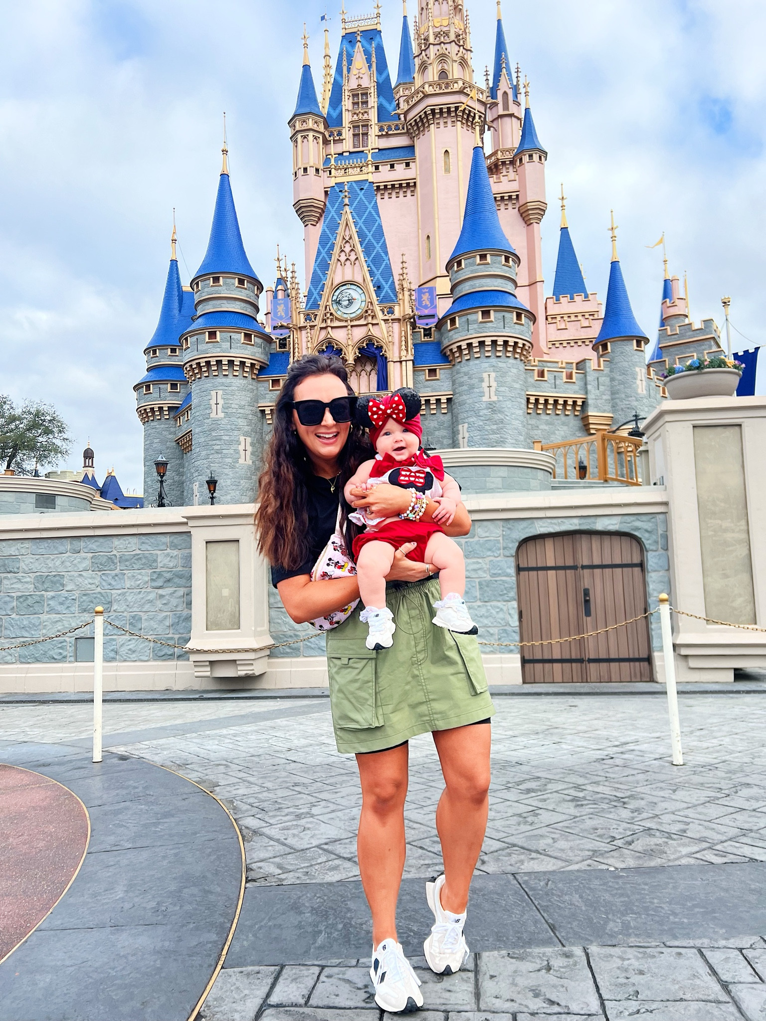 • medium tee
• medium skirt 
•s/m biker shorts  
• sneakers true to size 

#LTKfindsunder50 #LTKfamily #LTKtravel