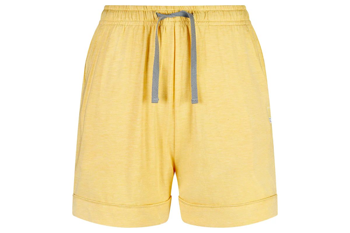 Women's Bamboo Jersey Shorts - Pantone Sunset Gold | Nest Designs