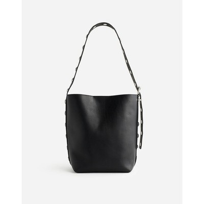 NWT Madewell The Medium Essential Bucket Tote Bag True Black Multi w/Studs | eBay | eBay US