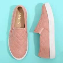 Quilted Round Toe Sneakers | SHEIN