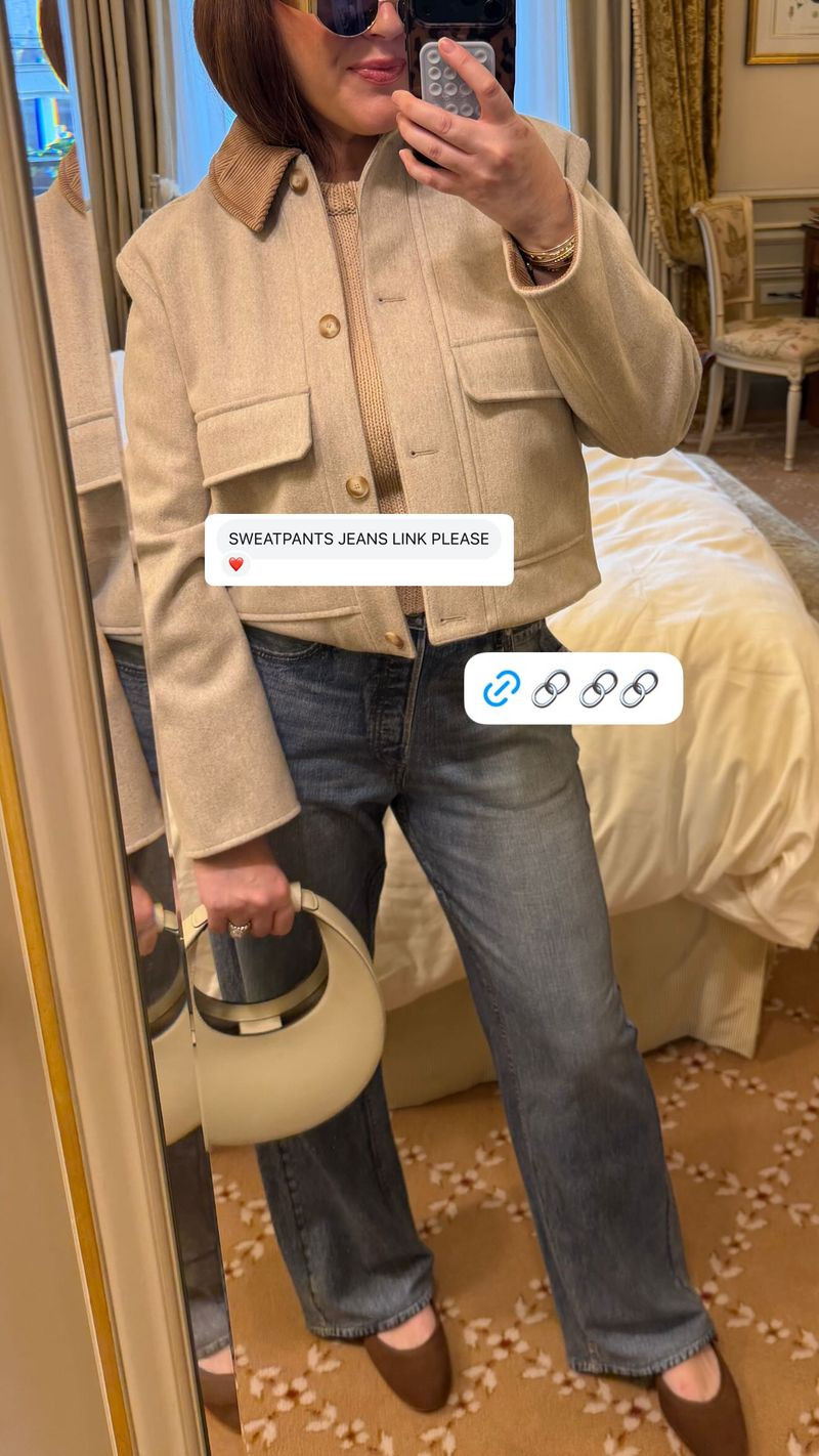 Sweatpant jeans - I'm OBSESSED... 

sweatpant jeans l jeans l outfit l paris 

 