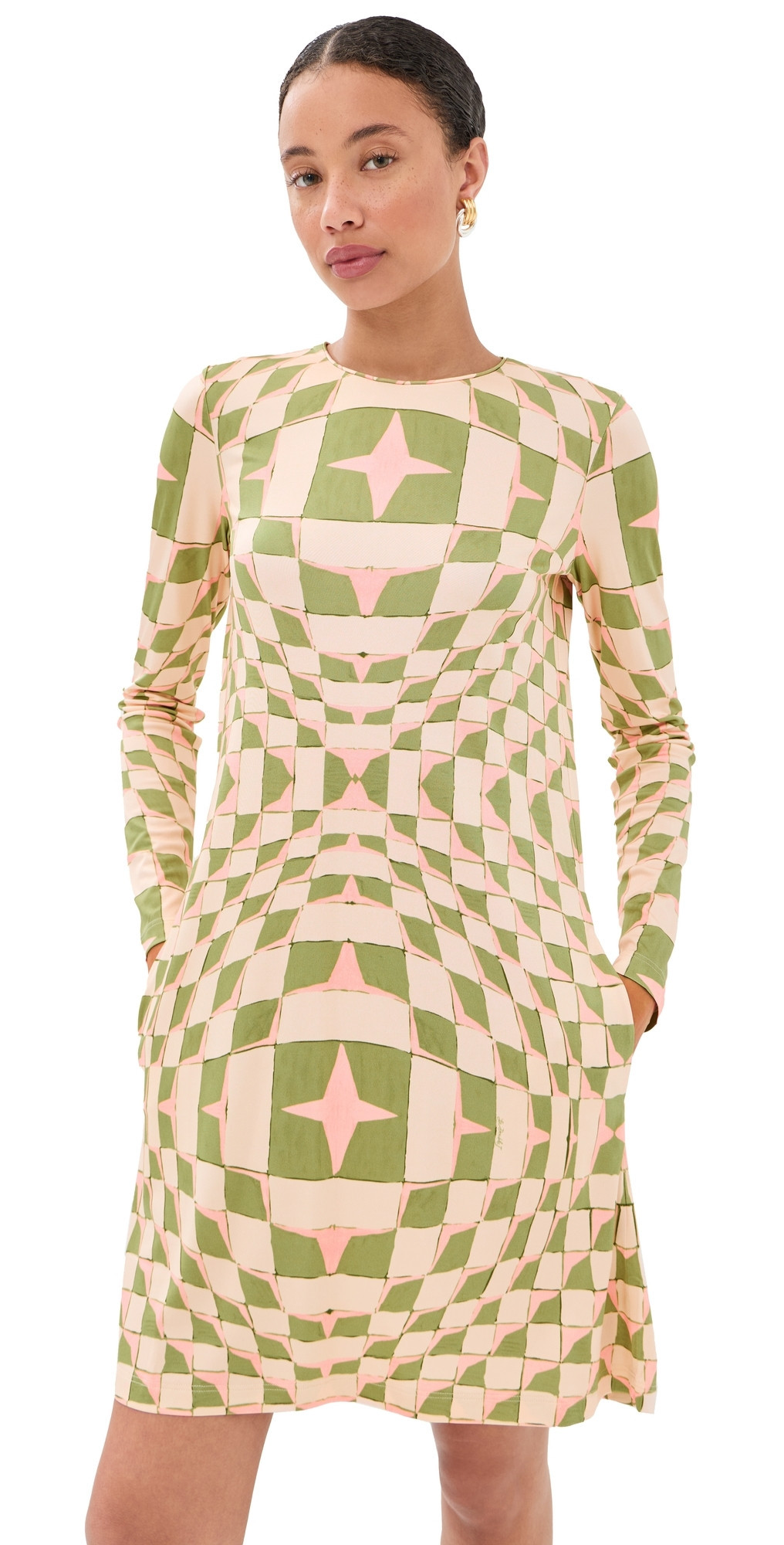 La DoubleJ Slinky Mini Swing Dress Sandglass 44 | Shopbop