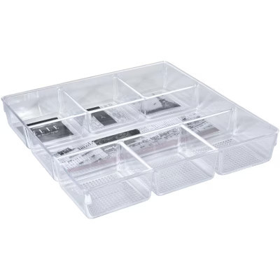Acrylic Drawer Organizer, 6-Section, Clear Makeup Tray Organizer for Makeup and Other Beauty Essentials for Bathrooms, Countertops and Drawer | Target