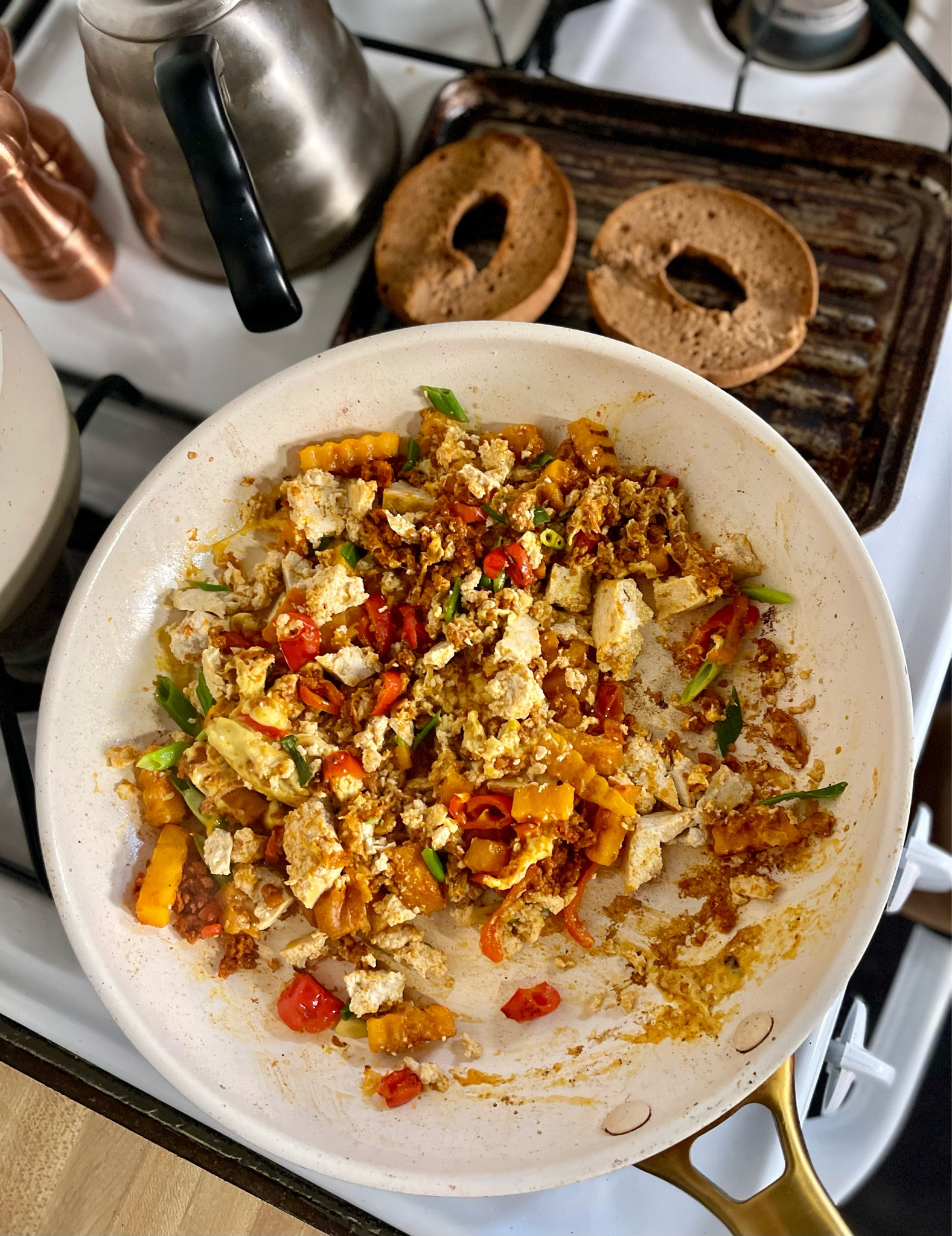 Cooked breakfast in my favorite pan. This reserve line from Greenpan is stunning, nonstick and free of toxins. The pan set comes with every size pan & lids you would need.  

#LTKGiftGuide #LTKHome