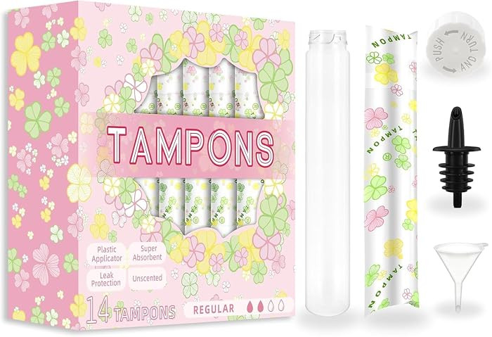 14 Pack Tampon Flasks (21oz Total) Hidden Flasks for Liquor, Hidden Alcohol Container for Cruises... | Amazon (US)