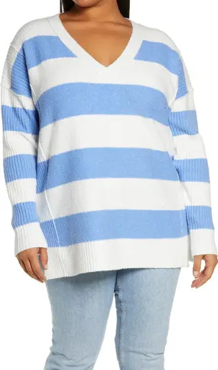 Caslon® Stripe Cotton Blend Sweater | Nordstrom | Nordstrom