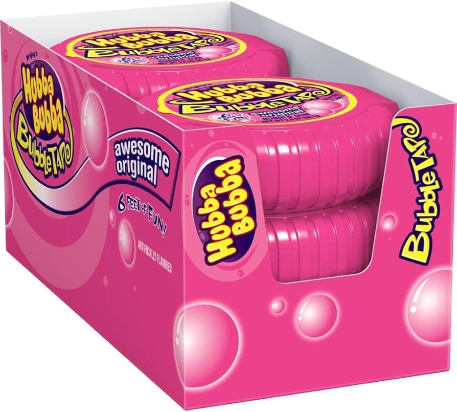 HUBBA BUBBA Original Bubble Gum Bulk Pack, 2 oz Tape (Pack of 6) | Amazon (US)