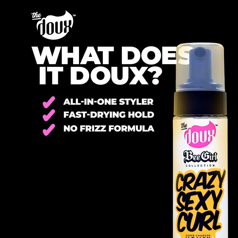 The Doux Bee Girl Crazy Sexy Curl Setting Foam, 3.4 Oz | Walmart (US)