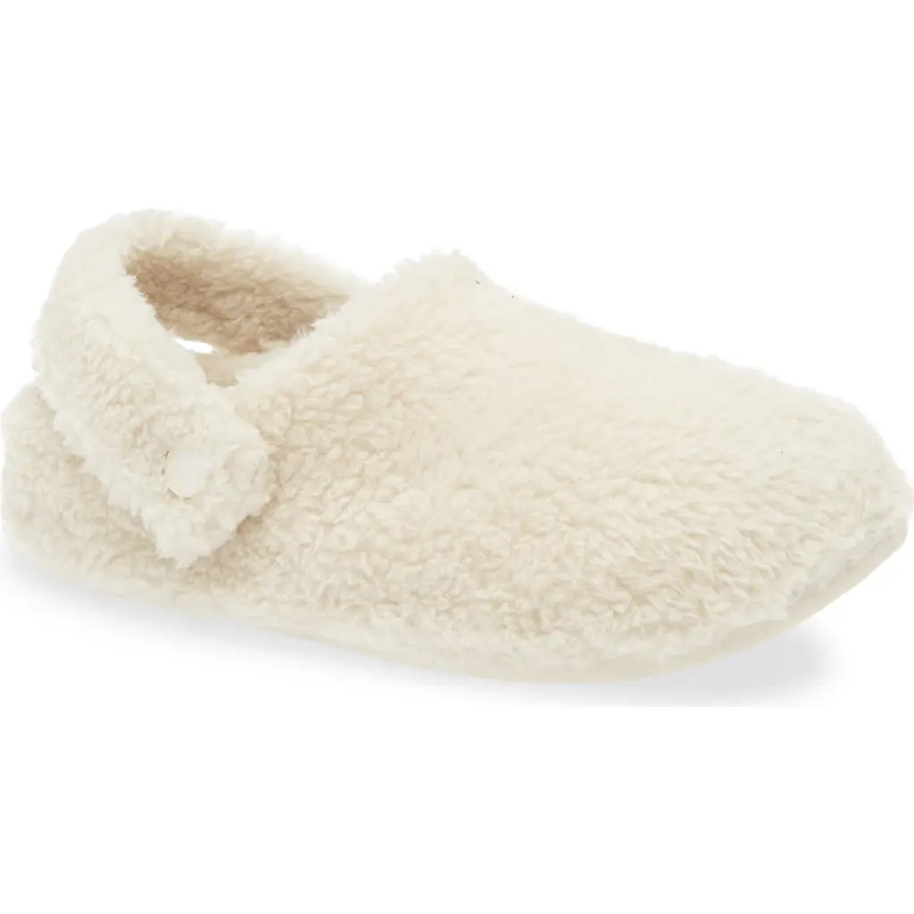 CROCS Classic Cozzzy Faux Fur Slipper Clog in Stucco at Nordstrom, Size 9 Women's | Nordstrom