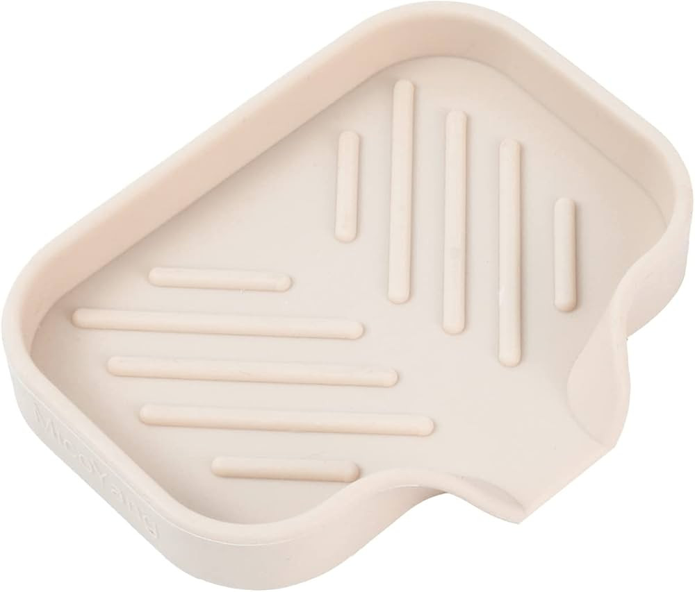 MicoYang Silicone Bathroom Soap Dishes with Drain Spout-Bathroom and Kitchen Sink Organizer,Spong... | Amazon (US)