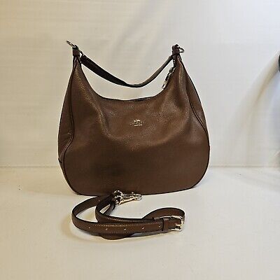 COACH Pebble Leather Oxblood Large Harley Hobo Tote w/ Crossbody Strap  | eBay | eBay US