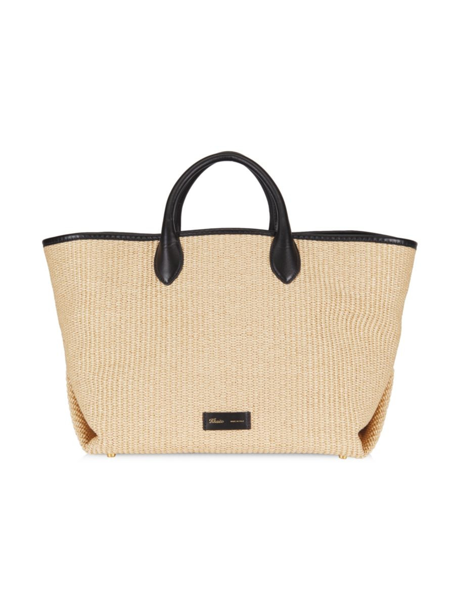 Khaite Medium Amelia Raffia Tote | Saks Fifth Avenue