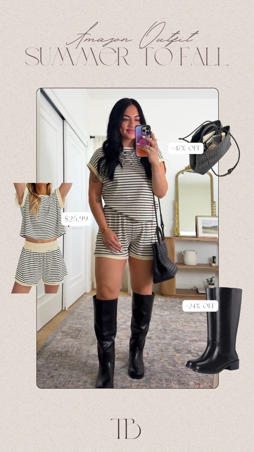 Wearing a size large in this set <3

Amazon, Amazon sets, striped sets, black boots outfit, quince bag, purses, tori block

#LTKootd #LTKgrwm #LTKSaleAlert