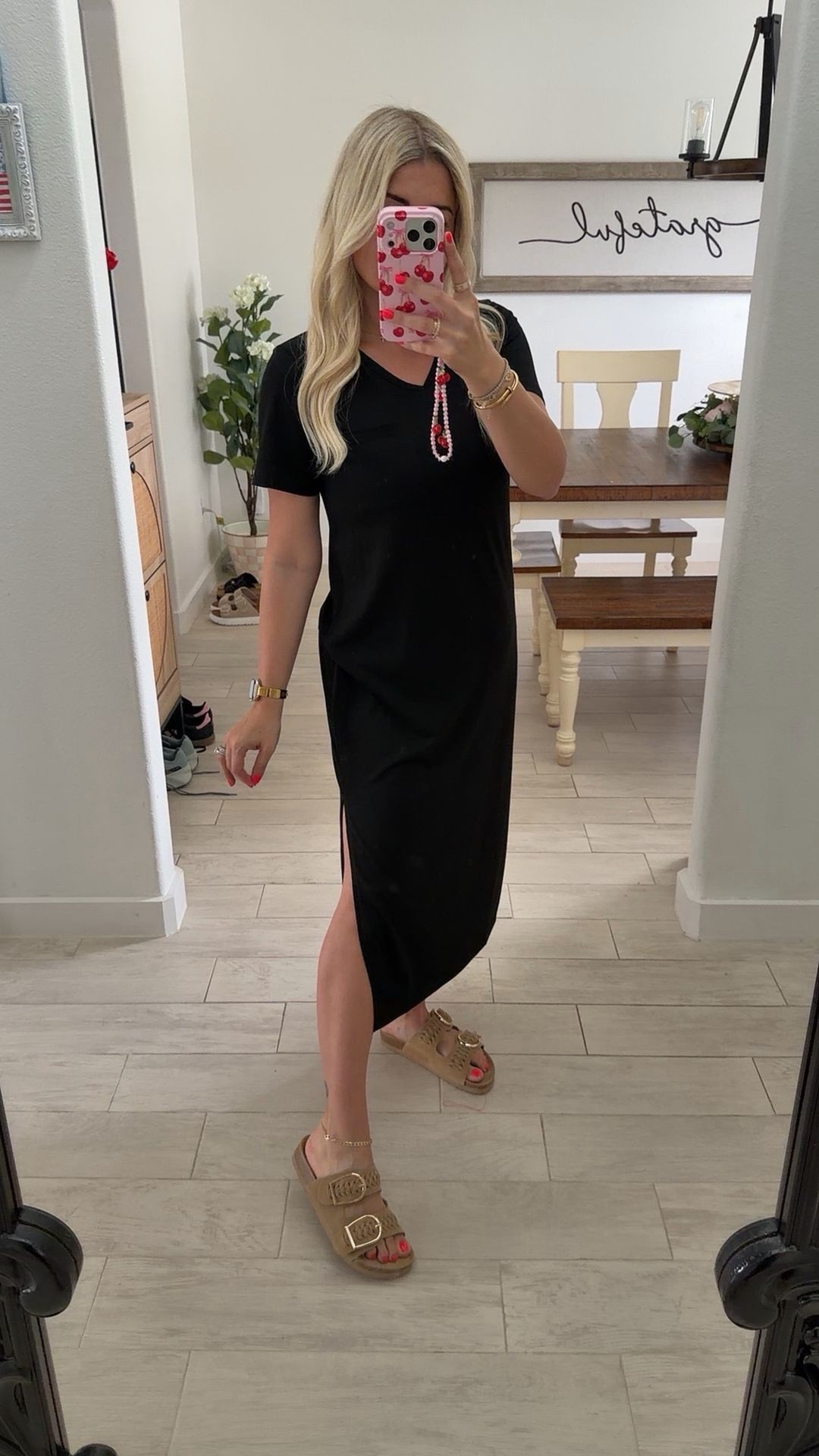 Everyday comfy cute T-shirt dress
Dress 40% off size small
Sandals tts 

#LTKSaleAlert #LTKootd