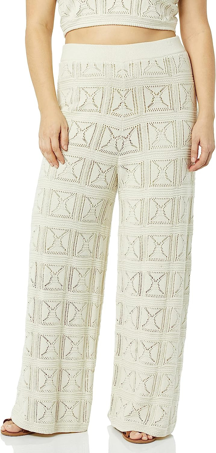 The Drop Women's Diza Pull-On Flare Leg Crochet Pant | Amazon (US)
